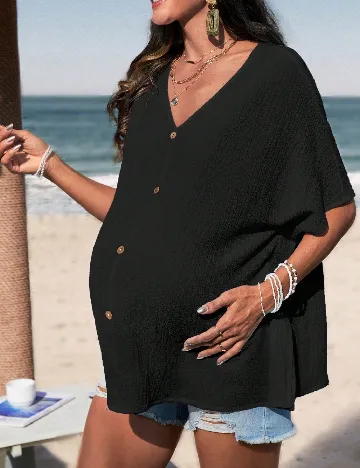 Bluza SHEIN Maternity, negru