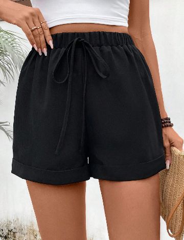 Pantaloni scurti SHEIN, negru