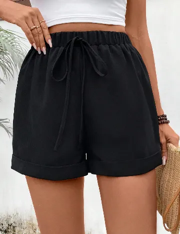 Pantaloni scurti SHEIN, negru