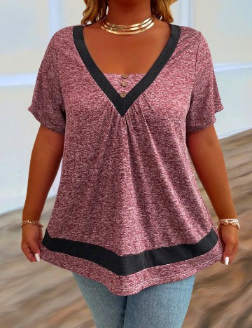 Bluza SHEIN CURVE, rosu