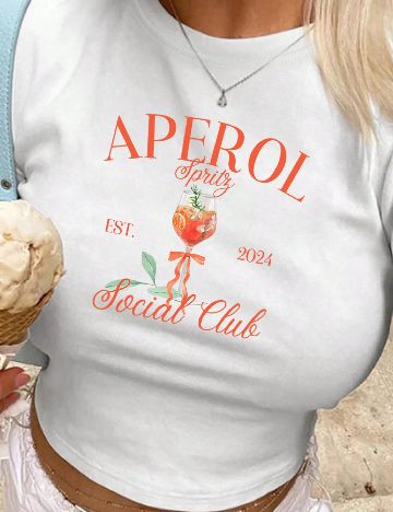 Top SHEIN, alb