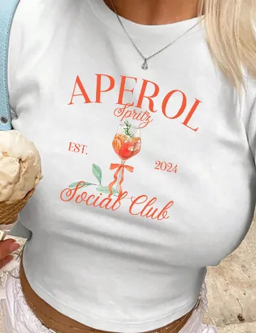 Top SHEIN, alb