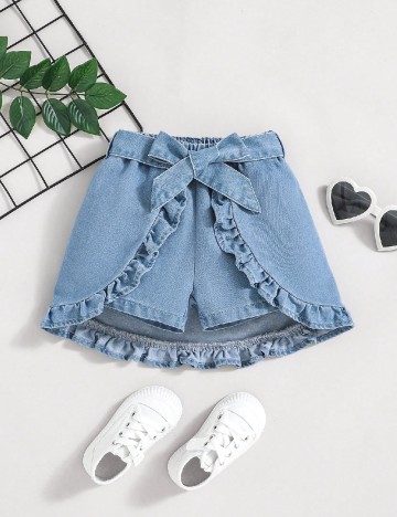 Pantaloni scurti Shein Kids, albastru