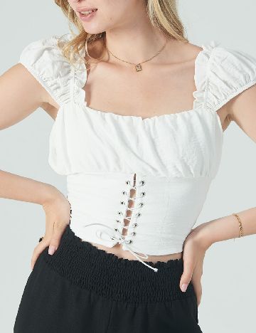 Top SHEIN, alb