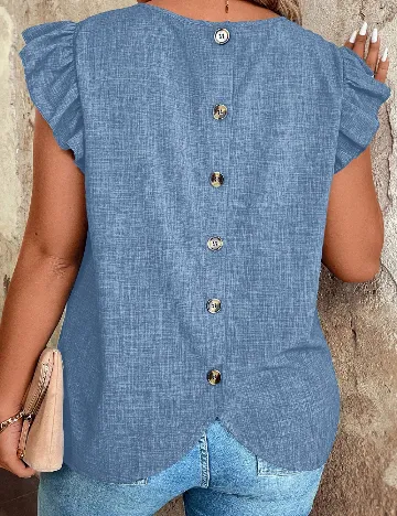 Bluza SHEIN CURVE, albastru