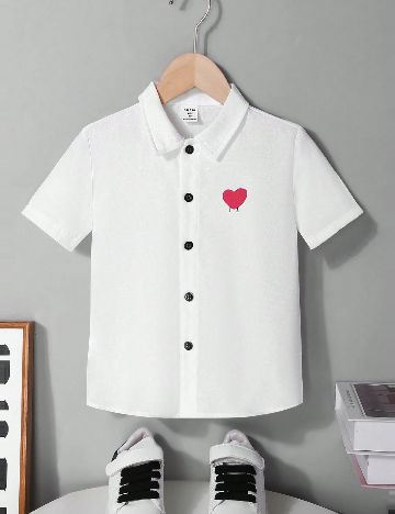 Camasa Shein Kids, alb