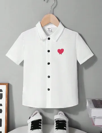 Camasa Shein Kids, alb