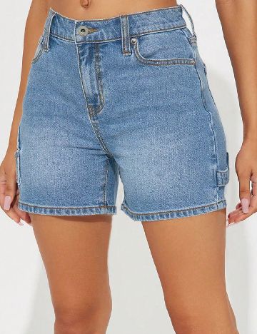Pantaloni scurti SHEIN, albastru