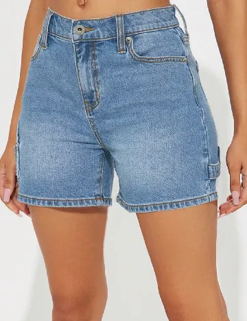 Pantaloni scurti SHEIN, albastru