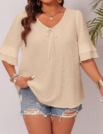Bluza SHEIN CURVE, crem