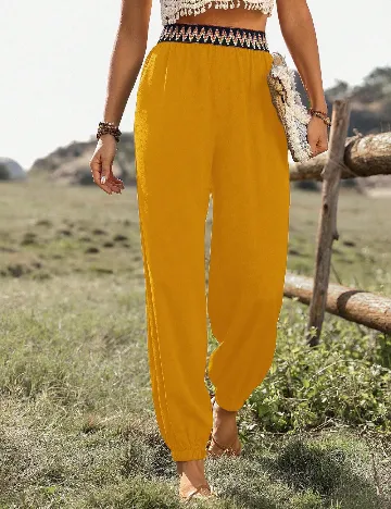 Pantaloni SHEIN, galben