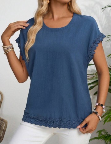 Bluza Emery Rose, albastru