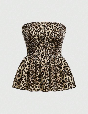 Top SHEIN, animal print
