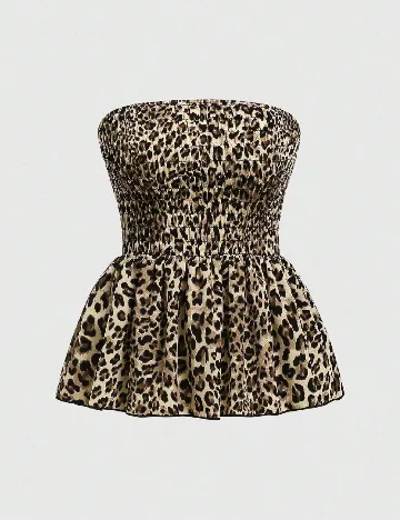 Top SHEIN, animal print