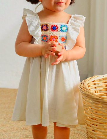 Rochie CozyCub, crem
