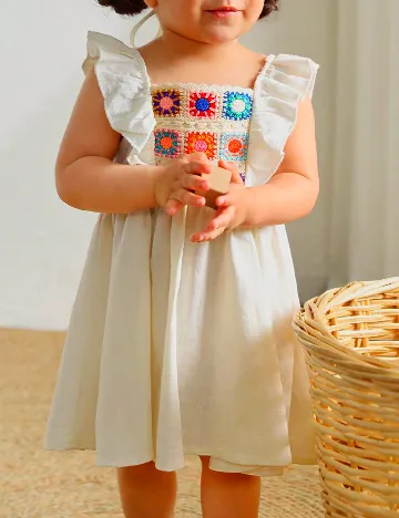 Rochie CozyCub, crem