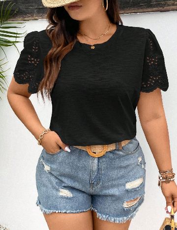 Tricou SHEIN CURVE, negru