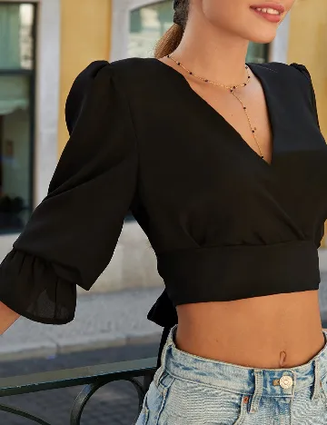 Top SHEIN, negru