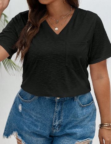 Tricou SHEIN CURVE, negru