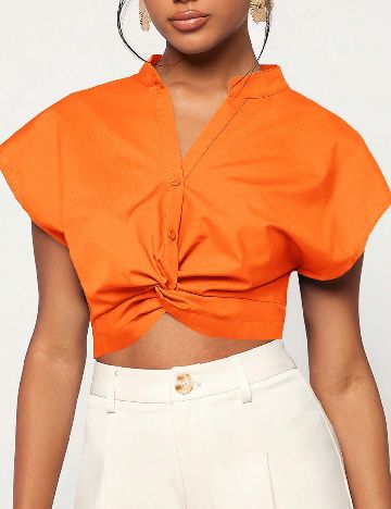 Top SHEIN, portocaliu