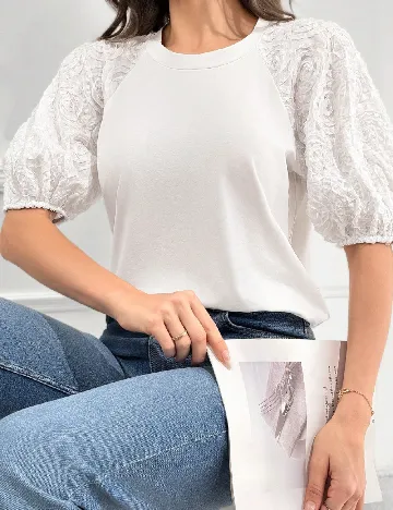 Bluza SHEIN, alb