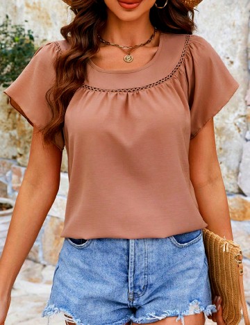 Bluza SHEIN, roz pudra