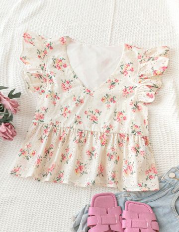 Top SHEIN, floral