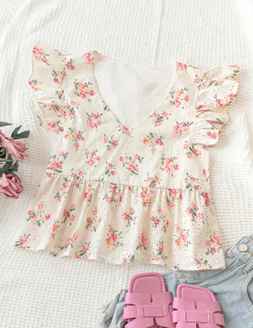 Top SHEIN, floral