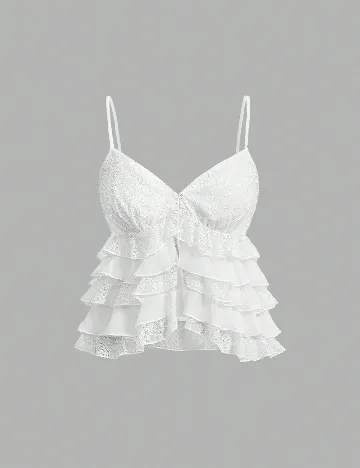 Top SHEIN CURVE, alb