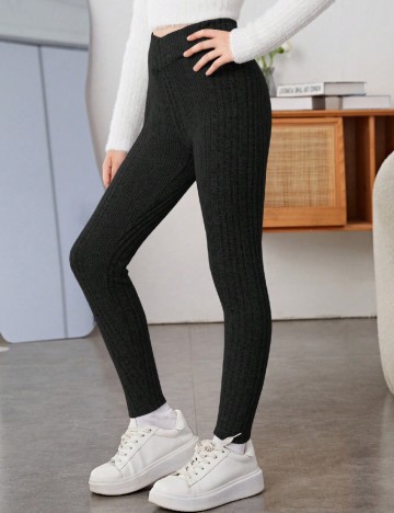 Pantaloni Shein Kids, negru