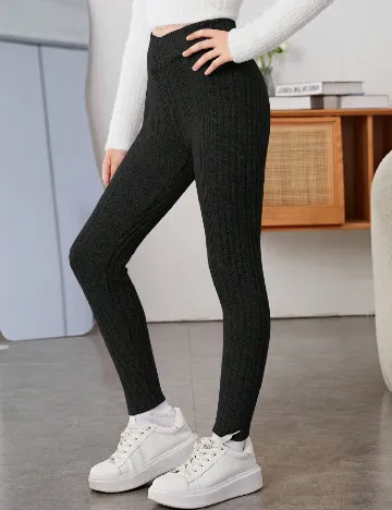 Pantaloni Shein Kids, negru
