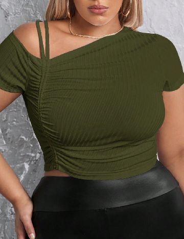 Top SHEIN CURVE, verde