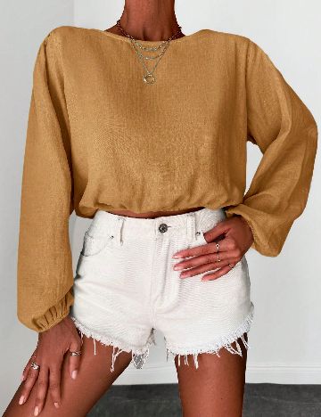 Bluza SHEIN, maro deschis