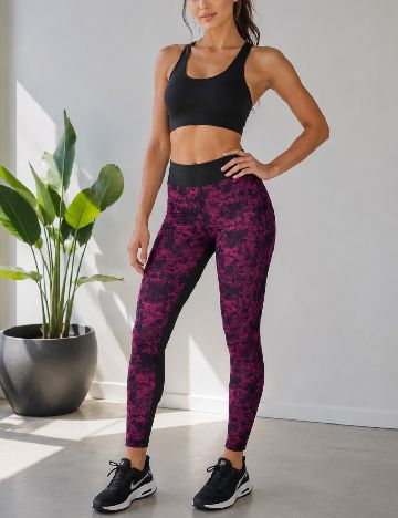 Colanti Tezenis, negru/mov