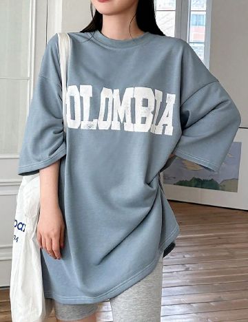 Tricou Oversize Dazy, albastru