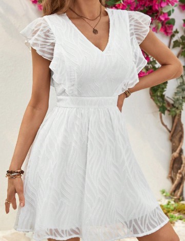 Rochie scurta SHEIN, alb