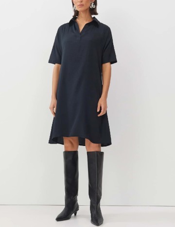 Rochie scurta Someday, bleumarin inchis
