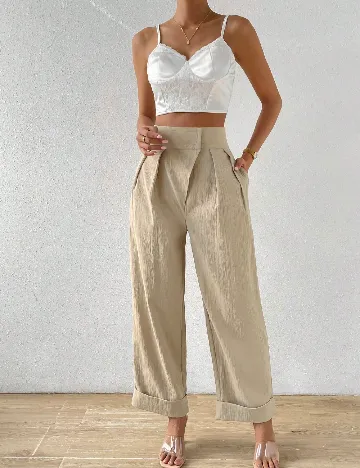 Pantaloni SHEIN, crem