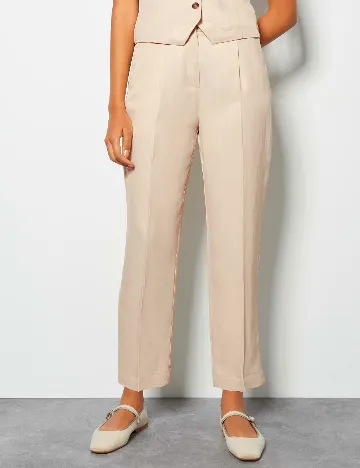 Pantaloni Someday, crem