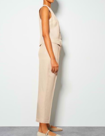Pantaloni Someday, crem