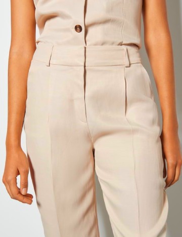 Pantaloni Someday, crem