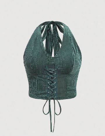 Top SHEIN CURVE, verde