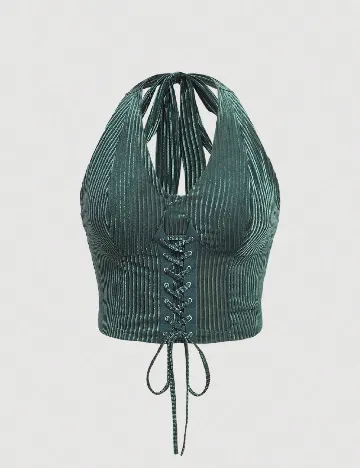 Top SHEIN CURVE, verde