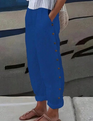 Pantaloni SHEIN, albastru
