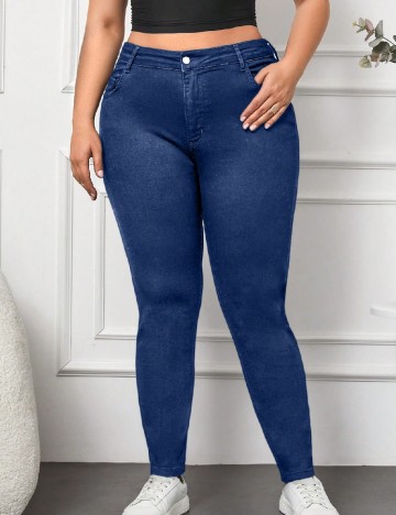 Blugi SHEIN CURVE, albastru