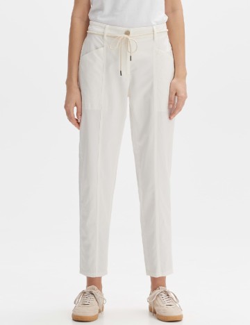 Pantaloni Opus, alb