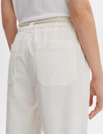 Pantaloni Opus, alb