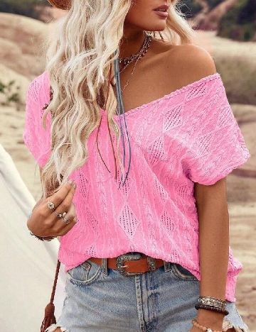 Tricou SHEIN, roz