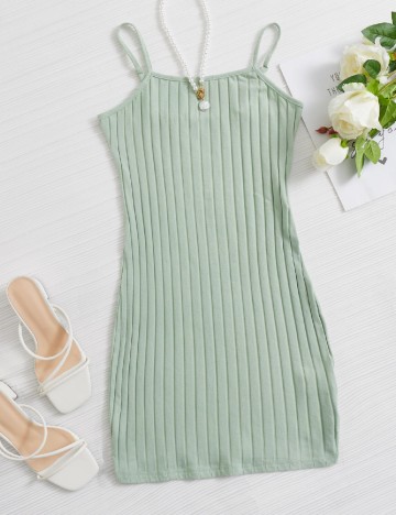 Rochie scurta SHEIN, verde