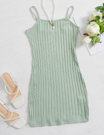 Rochie scurta SHEIN, verde